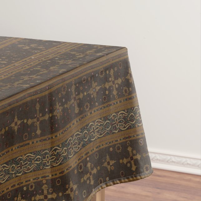 Toalha De Mesa Tablecloth Elegante Striped Batik (Posição Original)