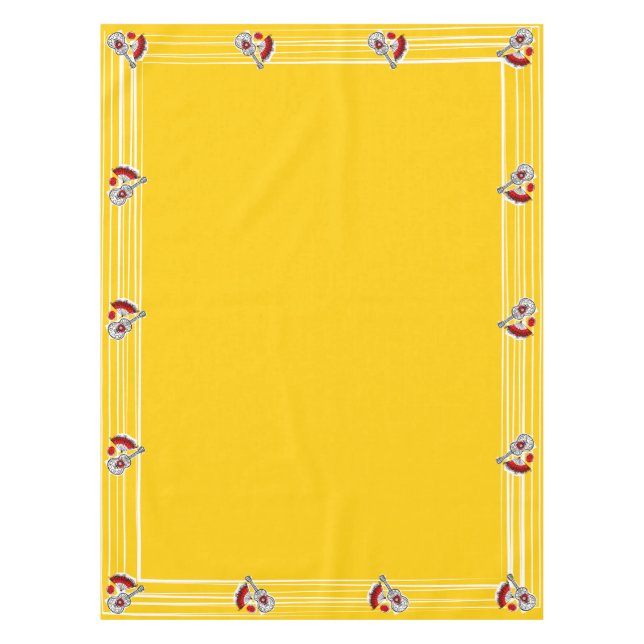 Toalha De Mesa Tablecloth espanhol 52 x 70 das lembranças (Frente)