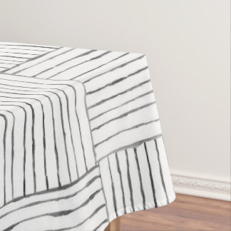 Toalha De Mesa Tablecloth Étnica Boho - Preto e Branco Desenhado 