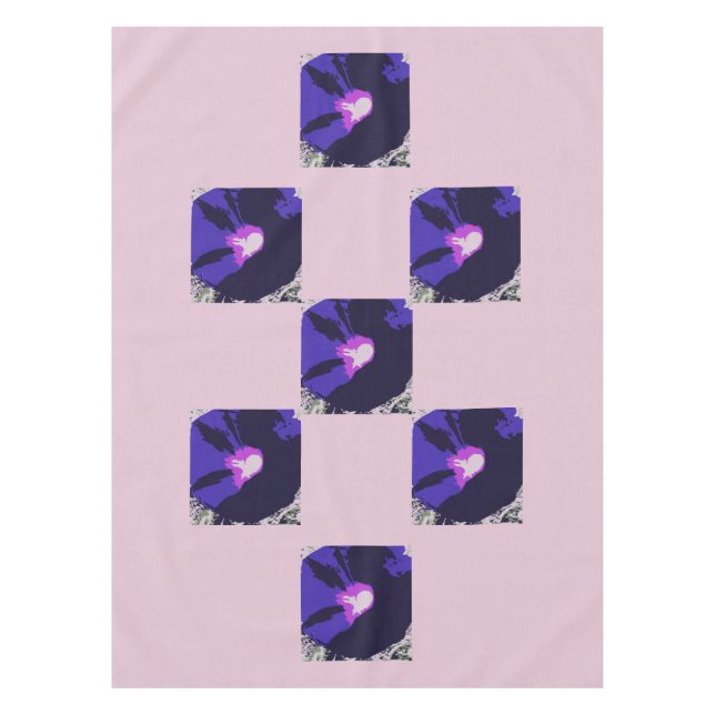 Toalha De Mesa Tablecloth feito sob encomenda roxo bonito (Frente)