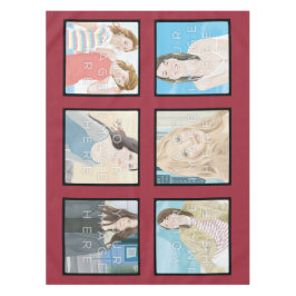 Toalha De Mesa Tablecloth feito sob encomenda vermelho do algodão