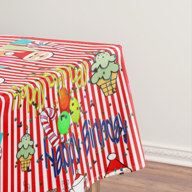 Toalha De Mesa Tablecloth, Feliz aniversário da Greve de Natal (Posição Original)