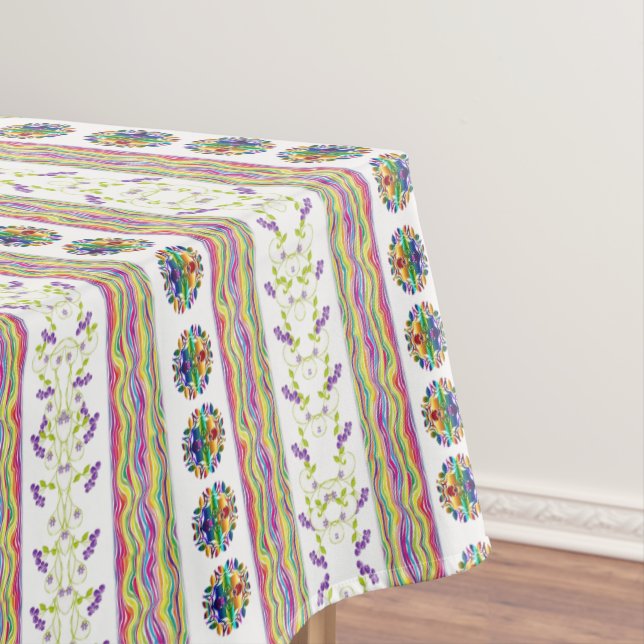 Toalha De Mesa Tablecloth Floral (Posição Original)