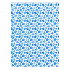 Toalha De Mesa Tablecloth floral da flor do amor perfeito azul da