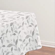 Tablecloth Floral de Cinzas Texturizadas