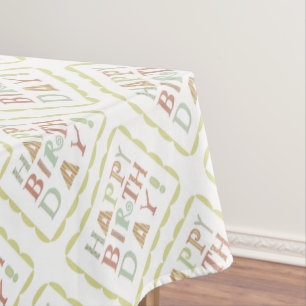 Toalha De Mesa Tablecloth Funky do piquenique do feliz