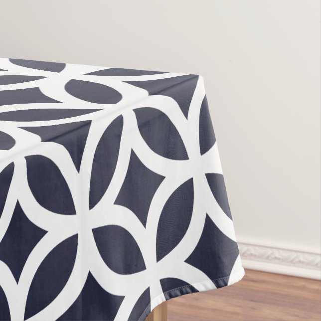 Toalha De Mesa Tablecloth geométrico do teste padrão no azul (Posição Original)