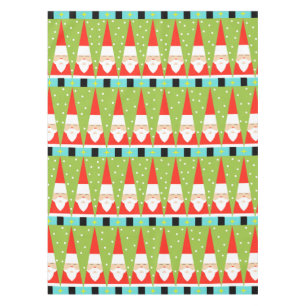 Toalha De Mesa Tablecloth geométrico retro do papai noel