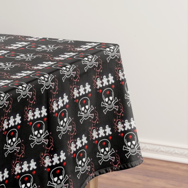 Toalha De Mesa Tablecloth Halloween, Caveira (Posição Original)
