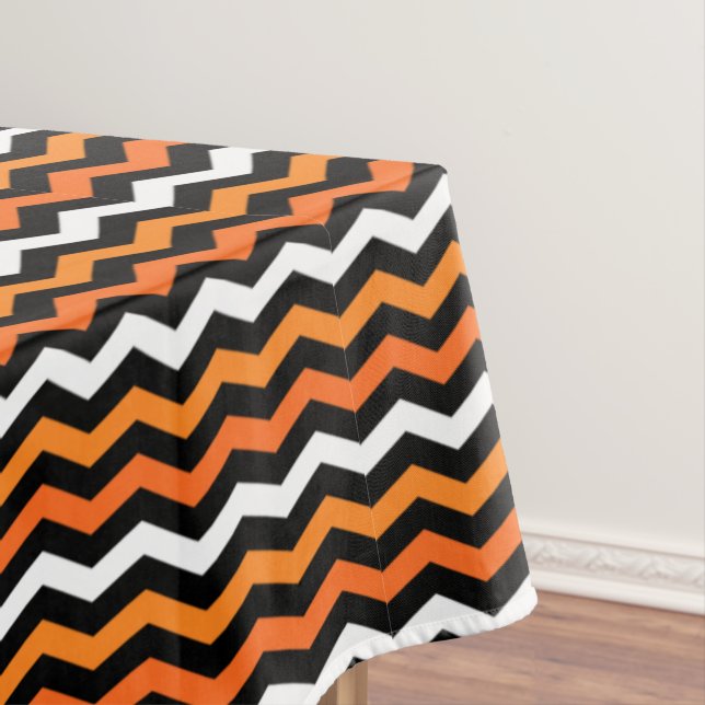 Toalha De Mesa Tablecloth Halloween Chevron Stripe (Posição Original)