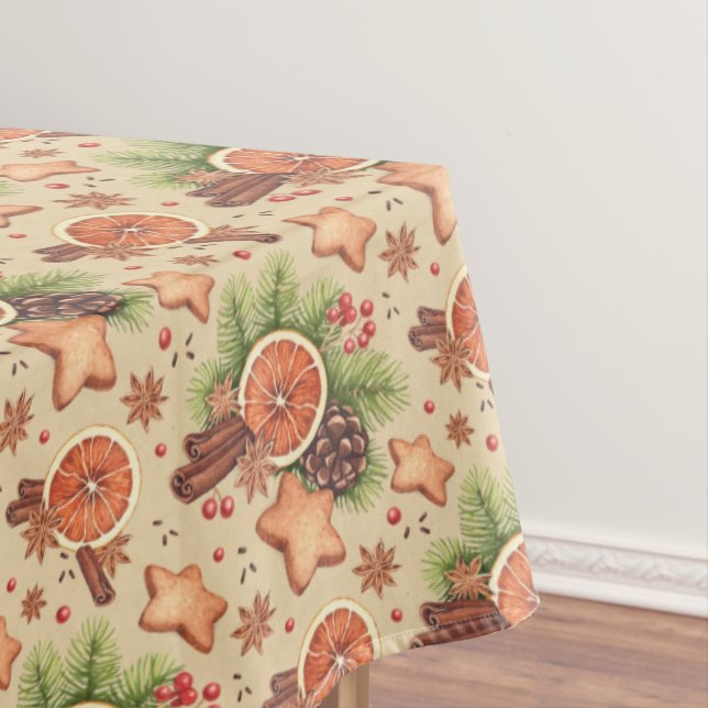 Toalha De Mesa Tablecloth Holiday Spice (Posição Original)