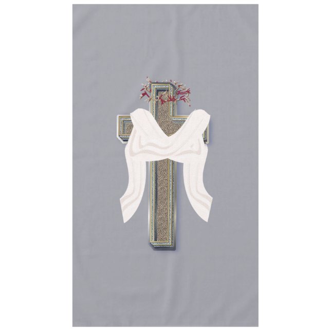 Toalha De Mesa Tablecloth Household Linen Cinza Background (Frente)