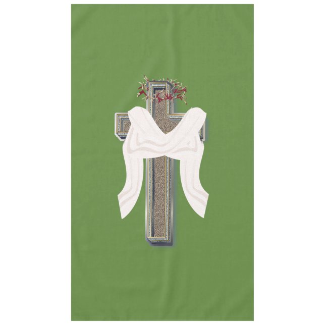 Toalha De Mesa Tablecloth Household Linen Green Background (Frente)