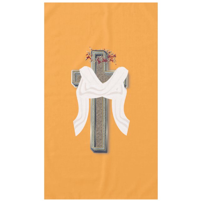 Toalha De Mesa Tablecloth Household Linen Orange Background (Frente)