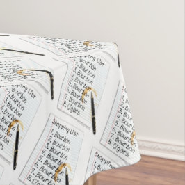 TOALHA DE MESA TABLECLOTH - LISTA DE COMPRA DOS AMANTES DO