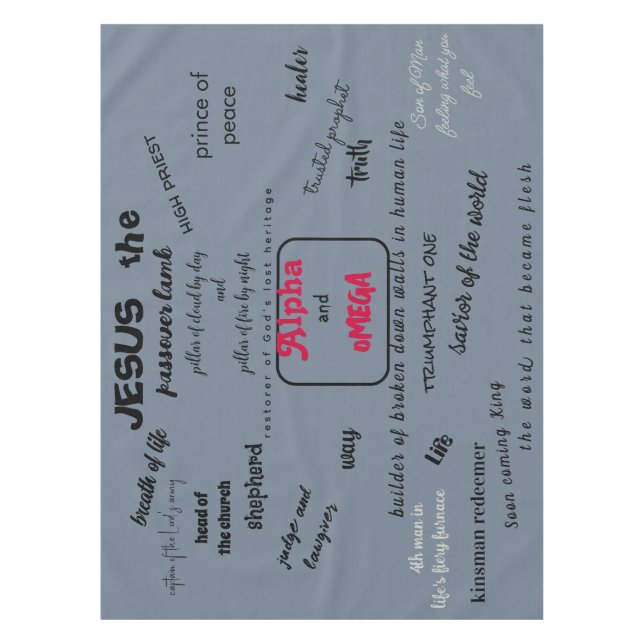 Toalha De Mesa Tablecloth Messias Series (Frente)