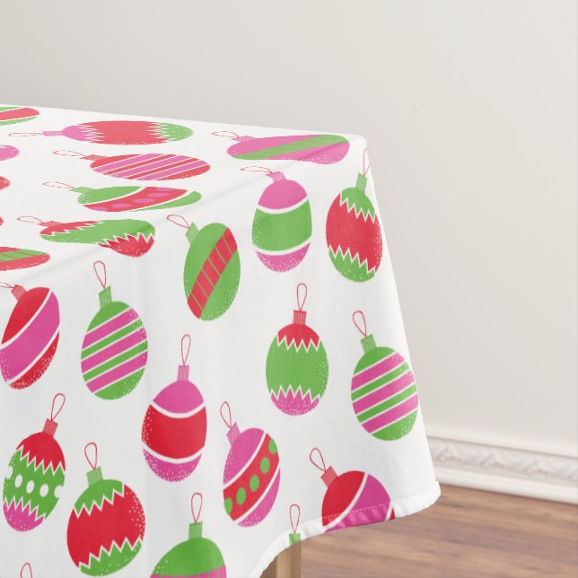 Toalha De Mesa Tablecloth modelado dos Baubles ornamento retro (Posição Original)