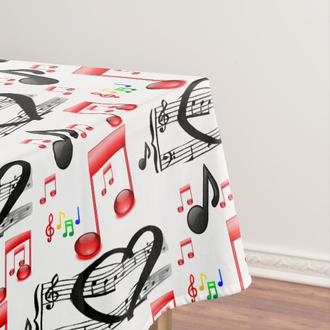 Toalha De Mesa Tablecloth Musical (Posição Original)