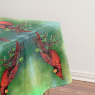 Toalha De Mesa Tablecloth norte Vermelho Cardinal