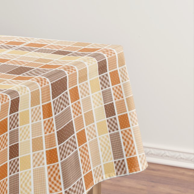Toalha De Mesa Tablecloth Orange Brown (Posição Original)