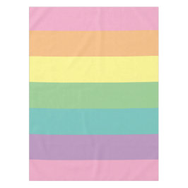 Toalha De Mesa Tablecloth Pastel Rainbow