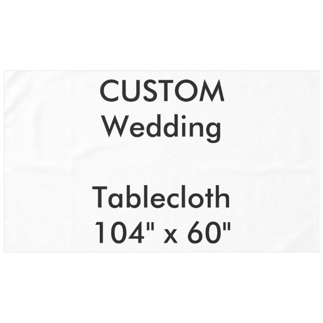 Toalha De Mesa Tablecloth personalizada de 104" x 60" (Frente (Horizontal))