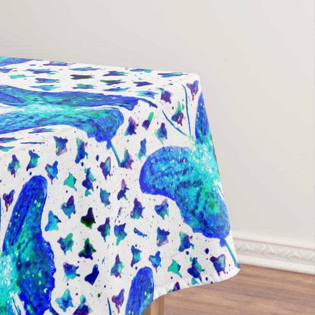 Toalha De Mesa Tablecloth pintado mão da borboleta (Posição Original)