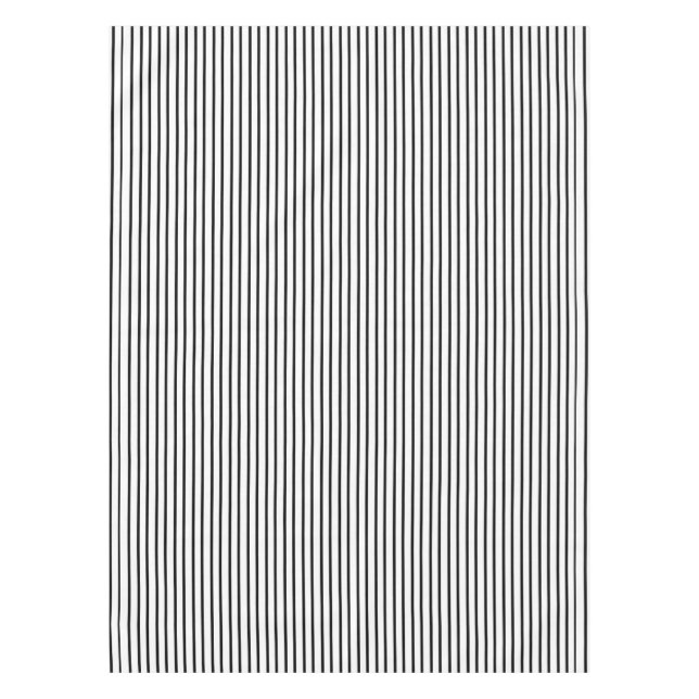 Toalha De Mesa Tablecloth preto das riscas (Frente)