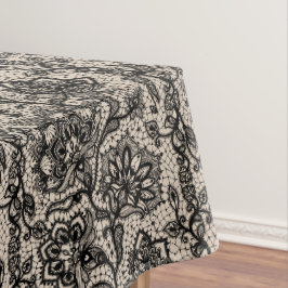 Toalha De Mesa Tablecloth Preto Faux