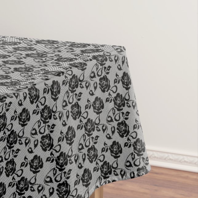 Toalha De Mesa Tablecloth Preto Faux (Posição Original)