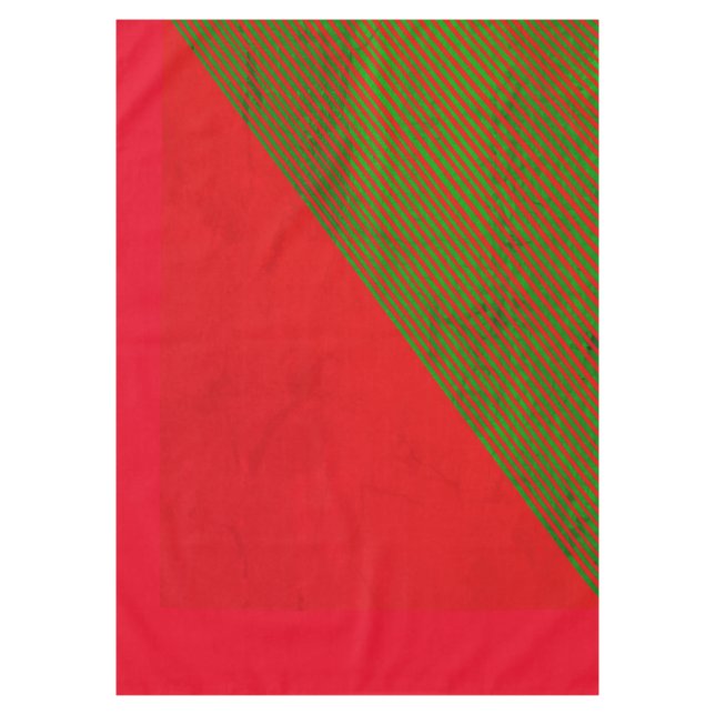 Toalha De Mesa Tablecloth Red and Green Stripe (Frente)