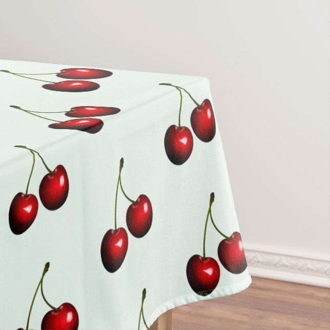 Toalha De Mesa Tablecloth Red Cherry - Escolher Cor (Posição Original)