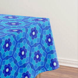 Toalha De Mesa Tablecloth Rosa Azulejo marroquino azul