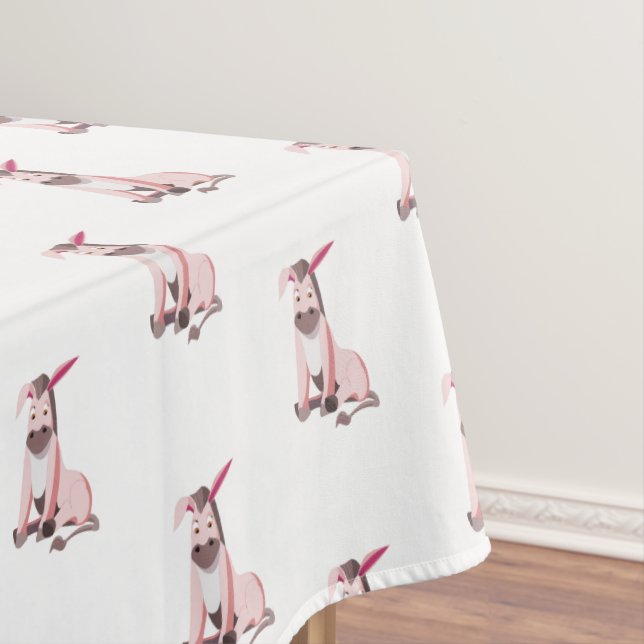Toalha De Mesa Tablecloth Rosa Donkey (Posição Original)