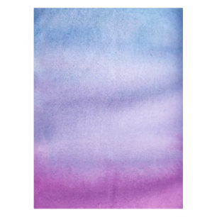 Toalha De Mesa Tablecloth roxo da aguarela de Ombre/azul feito