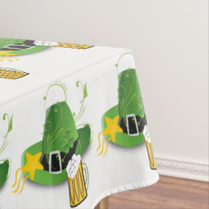Toalha De Mesa Tablecloth Saint Patrick's Day Hats Beer