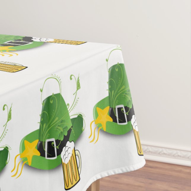 Toalha De Mesa Tablecloth Saint Patrick's Day Hats Beer (Posição Original)