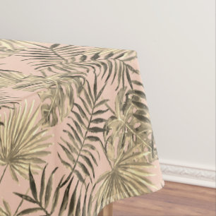 Toalha De Mesa Tablecloth tropical em folha de palmeira