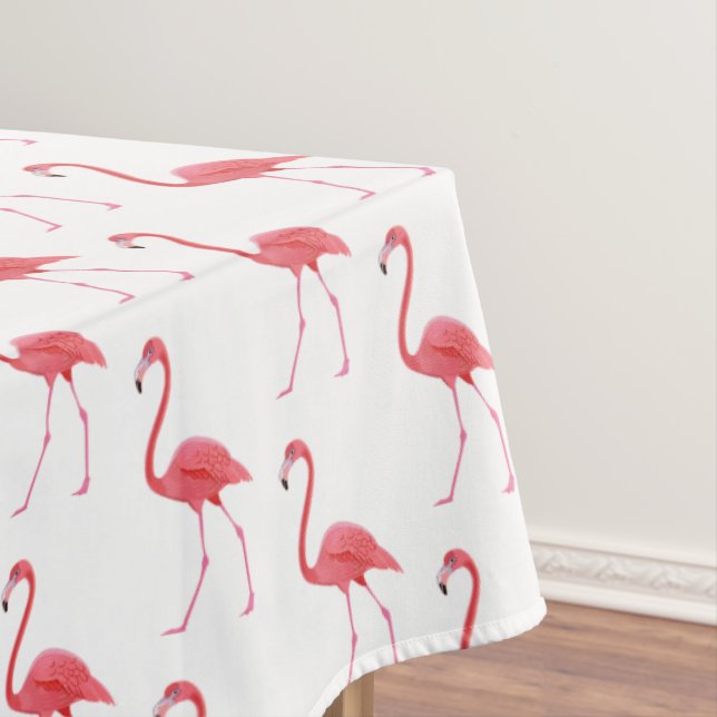 Toalha De Mesa Tablecloth Tropical Rosa Flamingo (Posição Original)