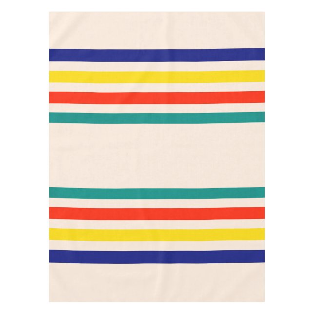 Toalha De Mesa Tablecloth Vintage Bold Striped (Frente)