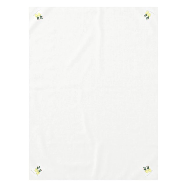 Toalha De Mesa Tablecloth White Cactus Yellow (Frente)