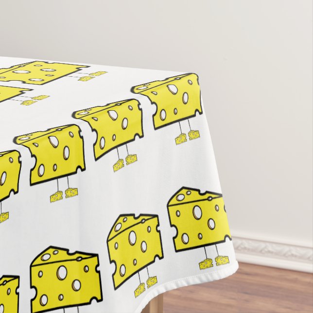 Toalha De Mesa Tablecloth White Cheese Yellow (Posição Original)