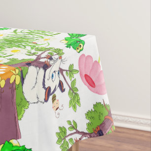 Toalha De Mesa Tablecloth White Possum Pintinhos Sapo Floral