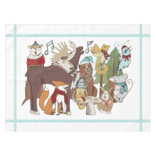 Toalha De Mesa Tableloth de Férias Brancas de Natal Animal