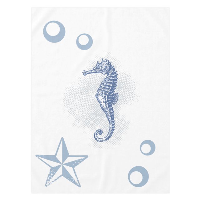 Toalha De Mesa Tableloth Seahorse Ocean Beach Water personalizada (Frente)