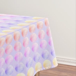 Toalha De Mesa Tablet Bolinhas Pastel 60" x 84"