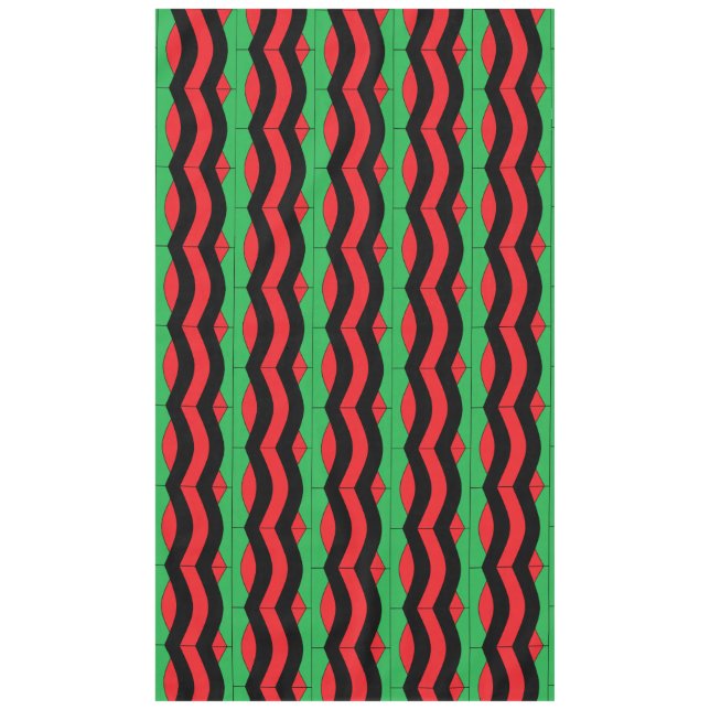 Toalha De Mesa Tablet de Algodão Personalizado AfroWave, 60"x104" (Frente)