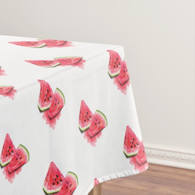 Toalha De Mesa Tablet de Cozinha Engraçada com Melancia Doce (Posição Original)