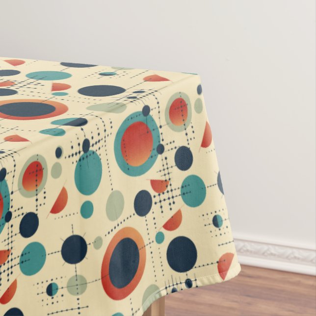 Toalha De Mesa Tablet Pontos e Pontos Retro (Posição Original)