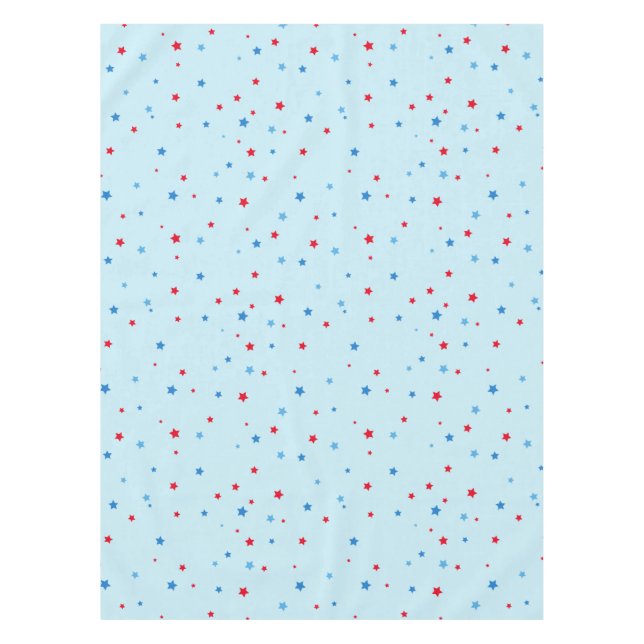 Toalha De Mesa Tablet Red and Blue Star (Frente)